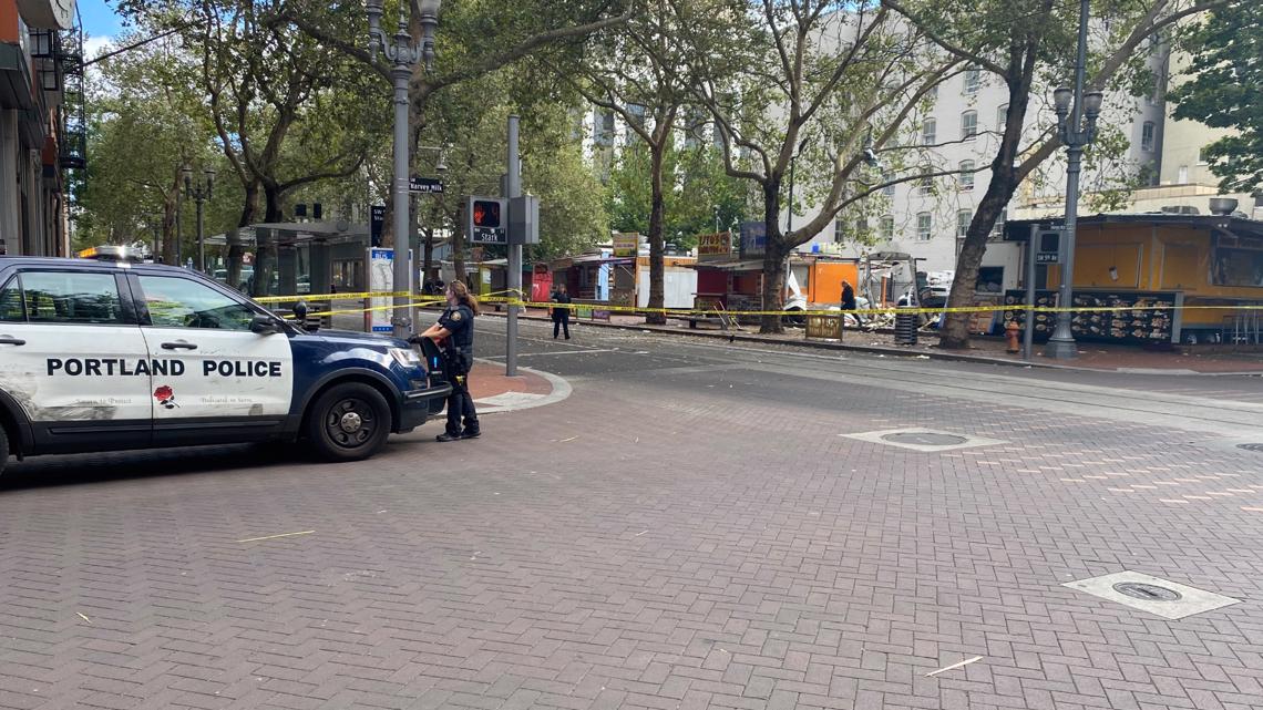 PHOTOS Gas explosion at downtown Portland food cart pod shatters