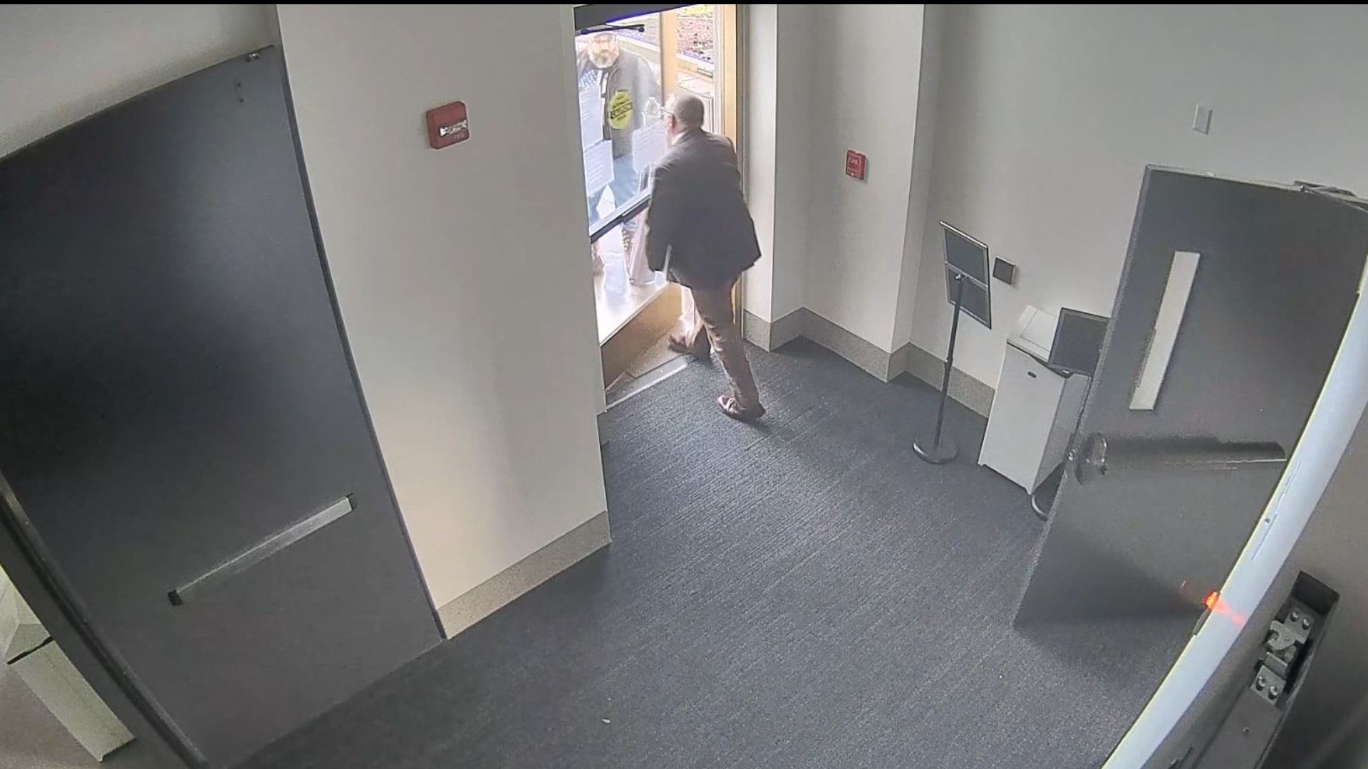 Security footage from inside the Oregon Capitol shows GOP state Rep. Mike Nearman opening the door and allowing armed far-right demonstrators inside.