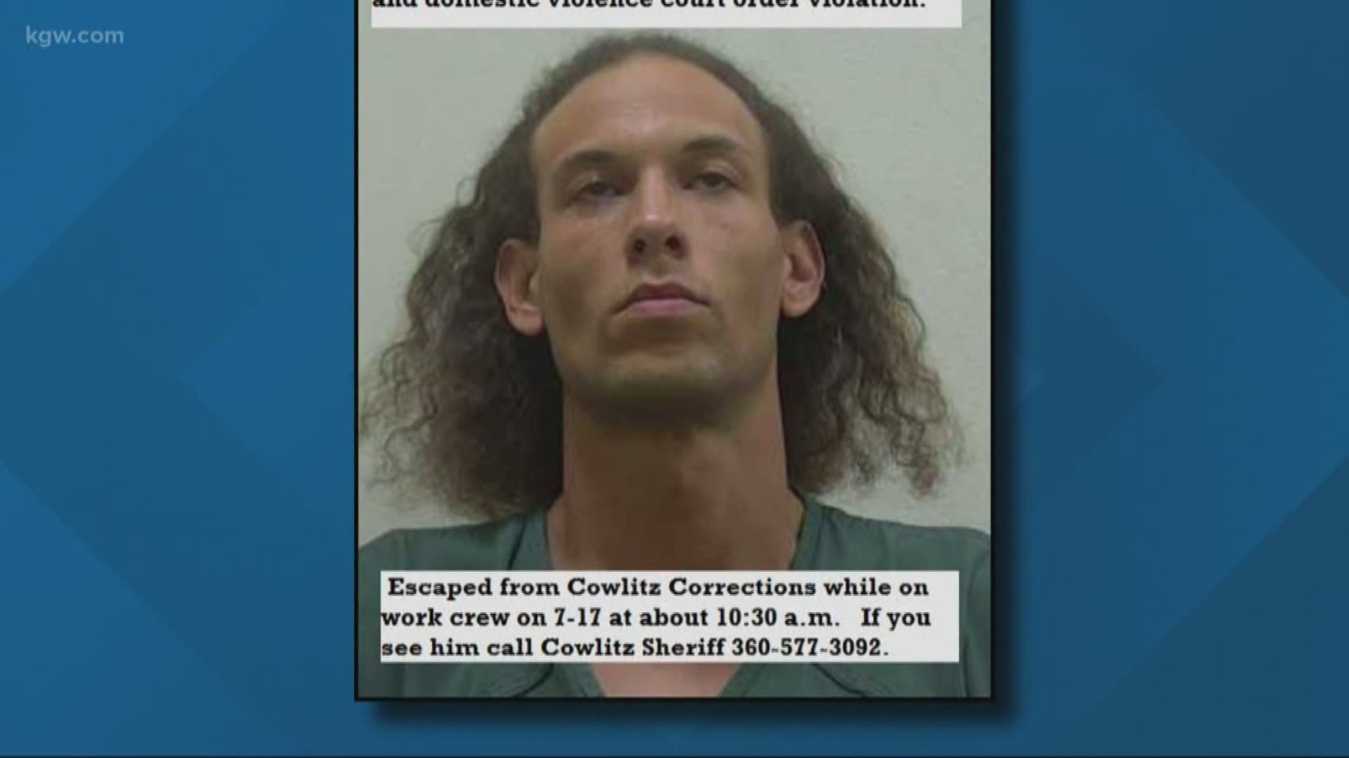 Inmate escapes in Cowlitz County