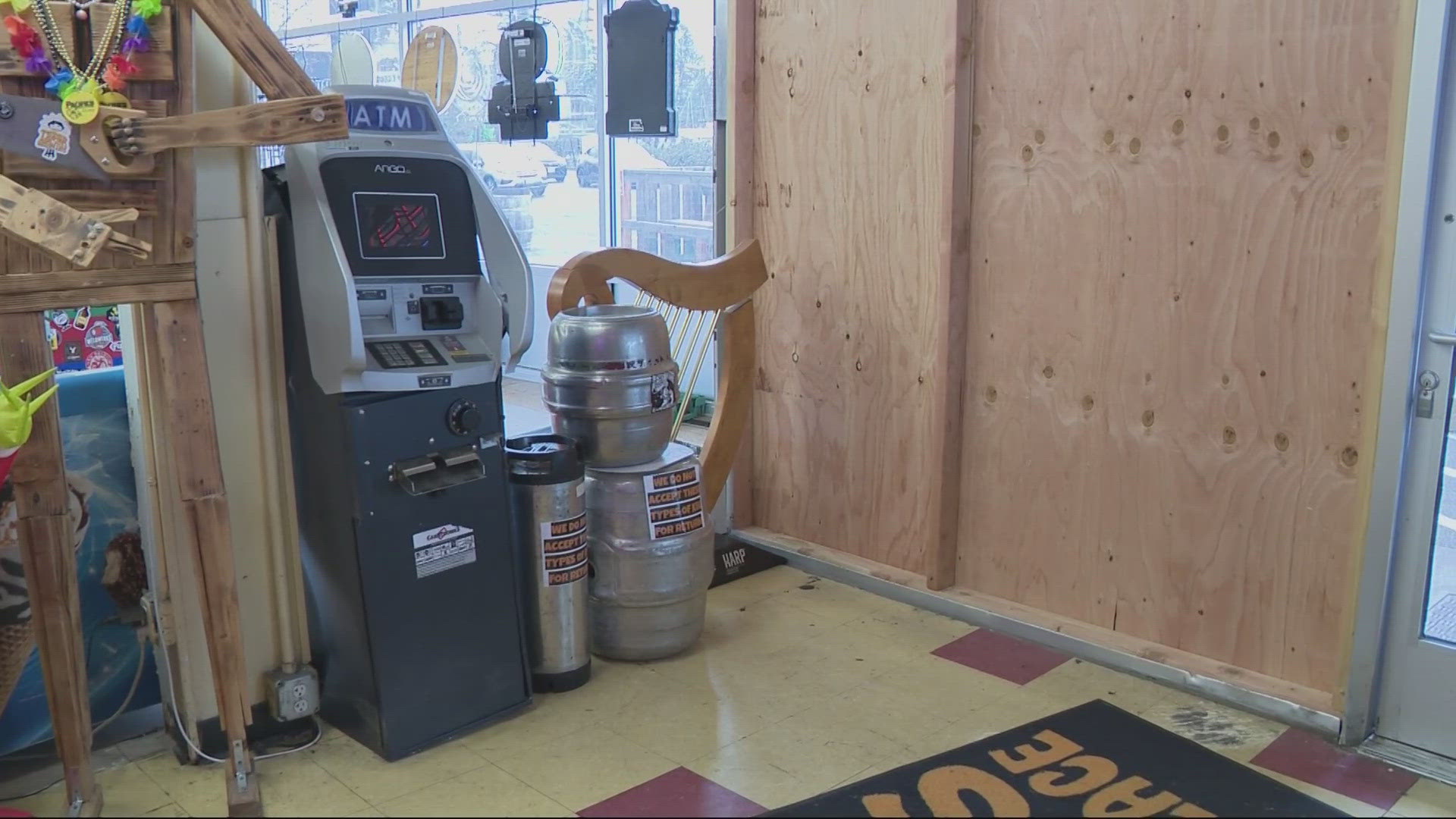 A convenience store owner is now burdened with costs after a truck crashed into the store front in an attempt to steal an ATM on Nov. 11.