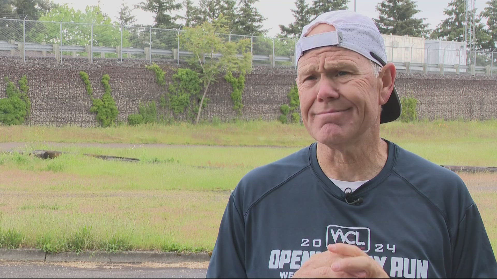 Baseball coach Ed Knaggs is running from Wenatchee, Washington to Corvallis, Oregon to raise money for organizations that offer mental health services.