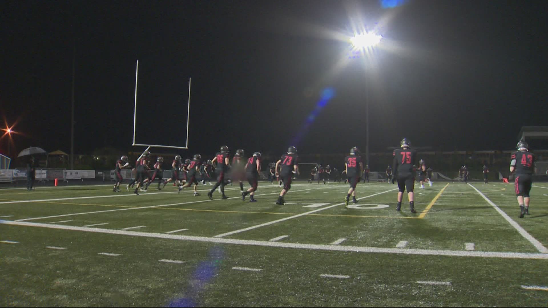 The Camas Papermakers were back on the football field Friday evening to kick off their season that was delayed by the pandemic.