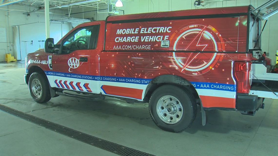 Triple-A's mobile charging service helps stranded electric vehicle drivers