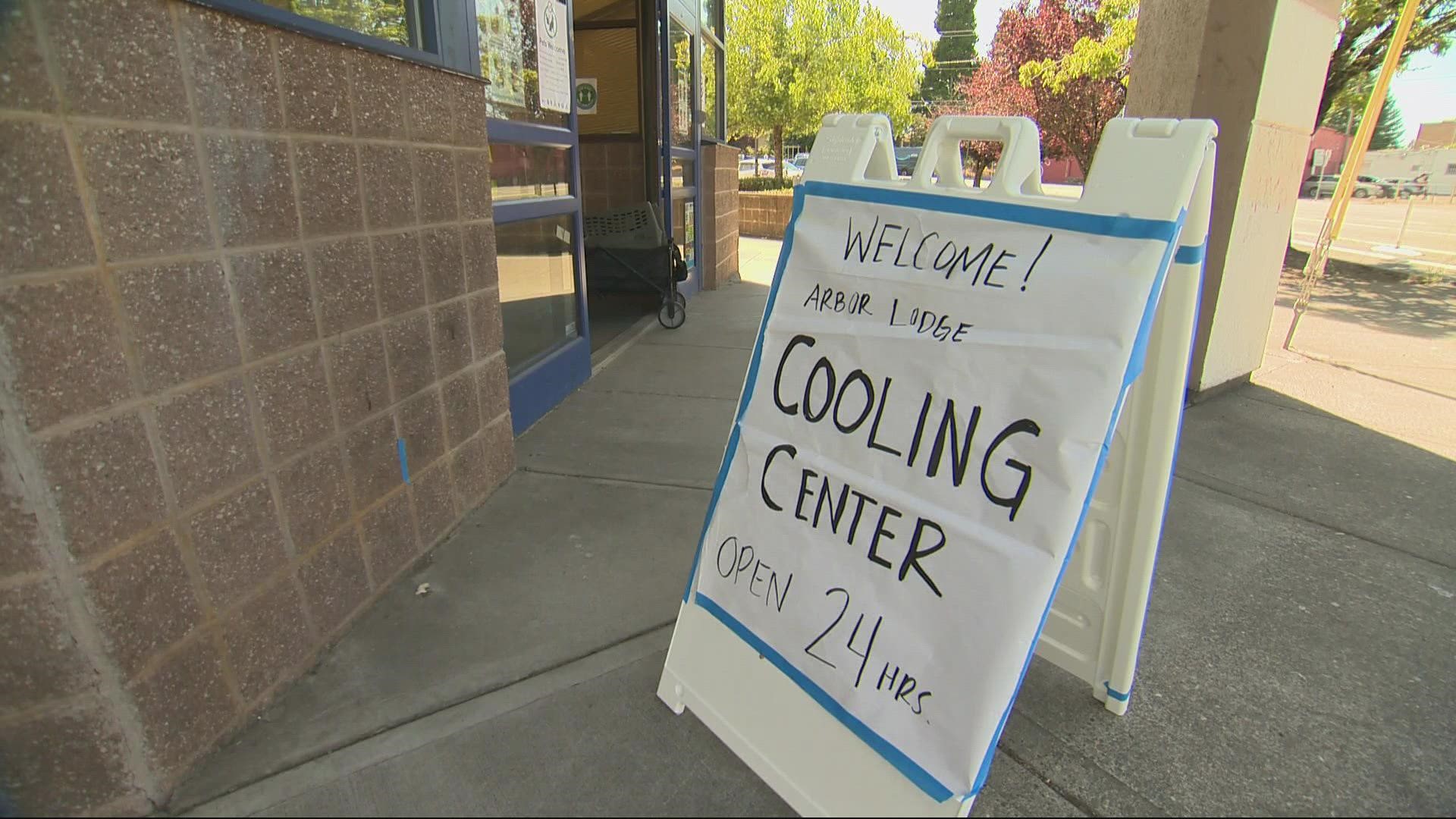 Many cooling centers across Oregon are opened to help people escape the heat and stay safe. Tim Gordon visited Arbor Lodge cooling center in North Portland.