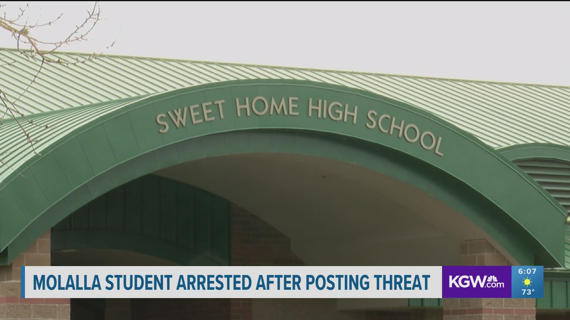 The student was arrested Wednesday, and classes were canceled Friday out of an abundance of caution.