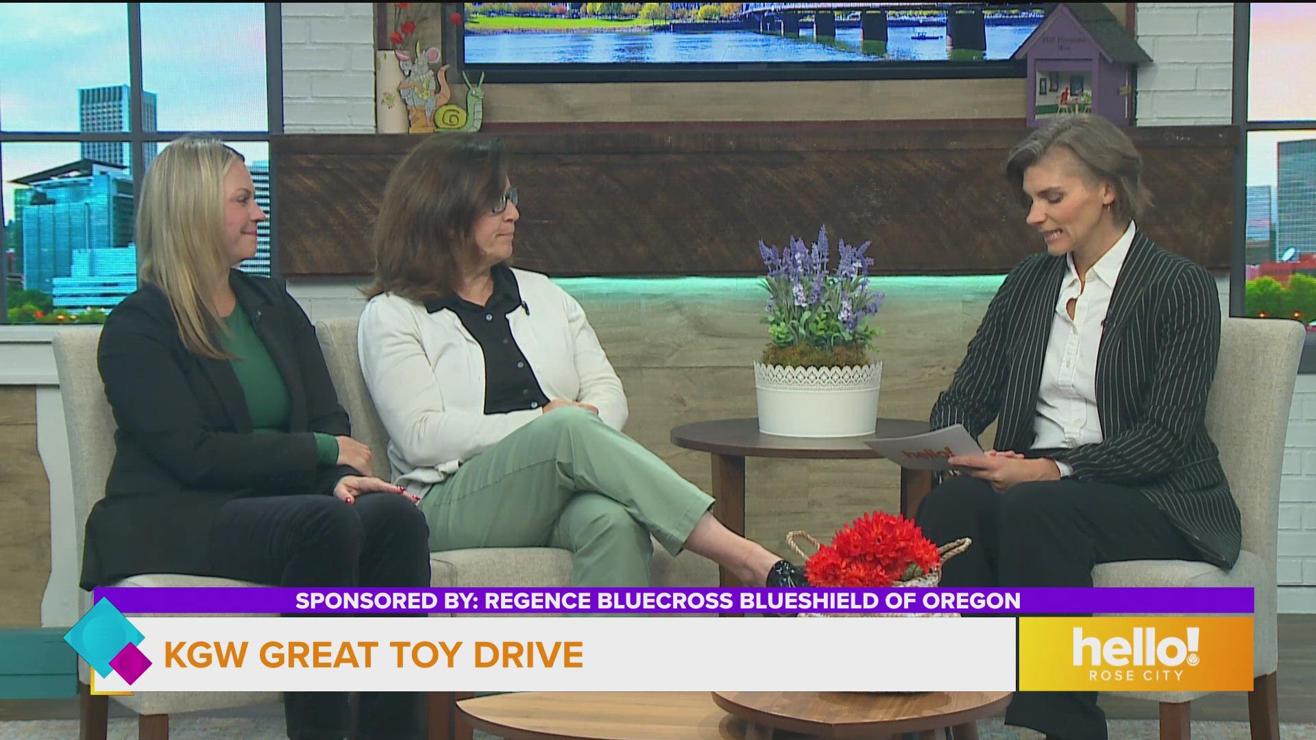 KGW Great Toy Drive with Angels in the Outfield