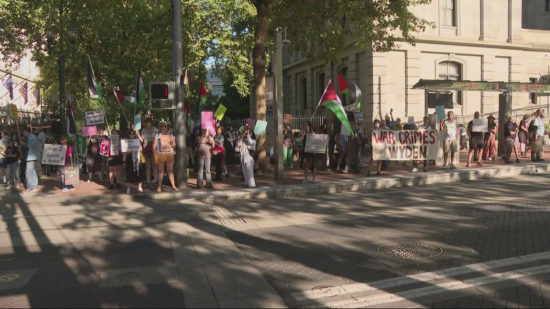 Portland rally for Gaza calls for lasting ceasefire, end to ...
