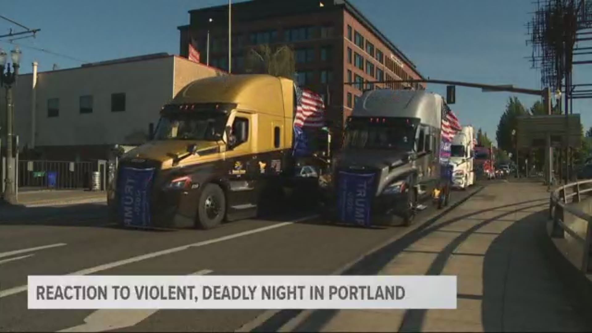Oregon leaders as well as President Trump and former Vice President Joe Biden all weighed in on violent night in Portland.