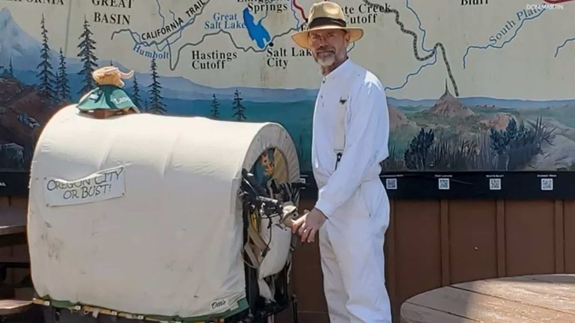 Don Martin was prepared for this hike having spent 30 years in the Navy and had made other 2,000-mile treks in the past.