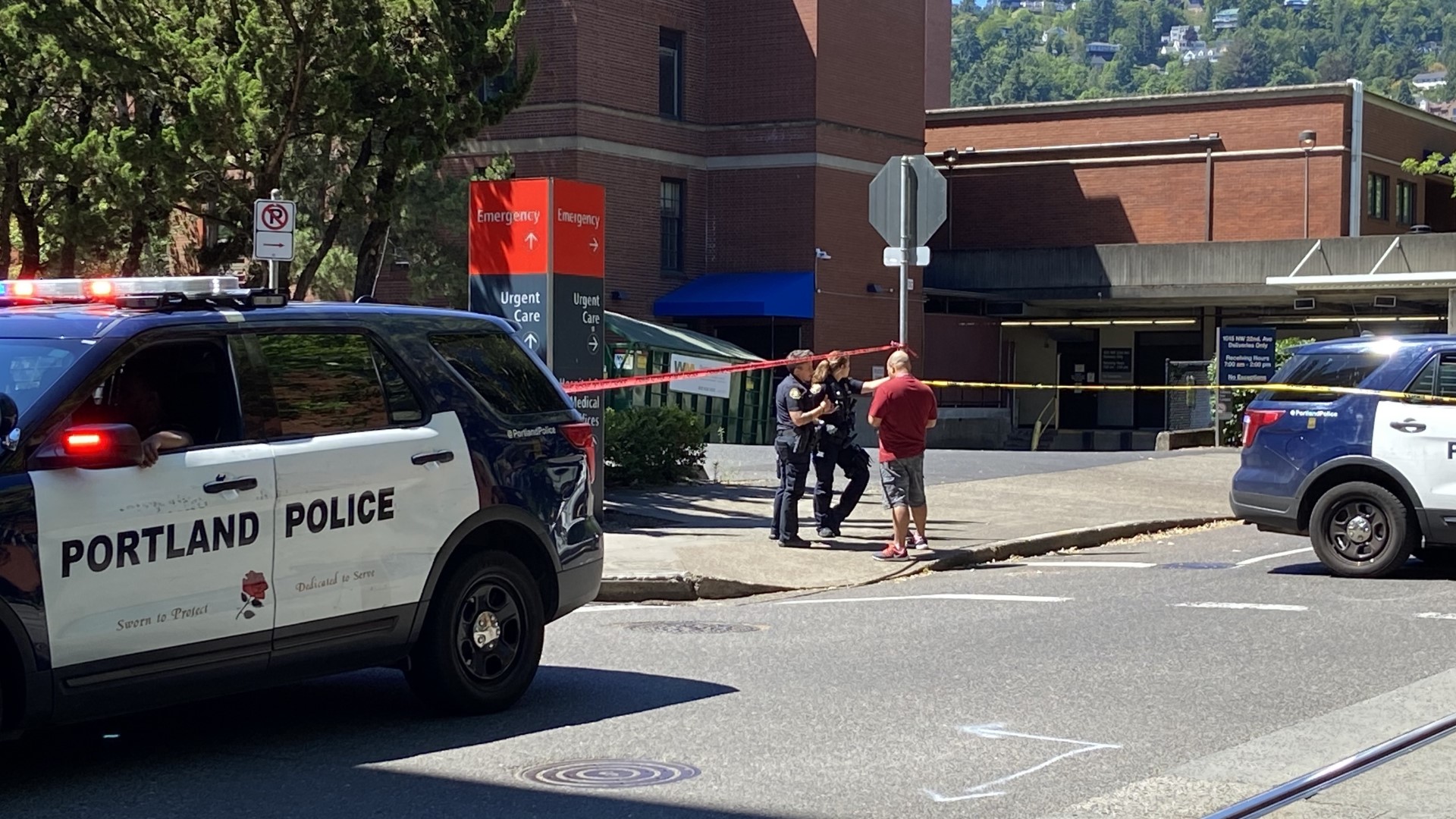 The suspect, PoniaX Kane Calles, 33, left the hospital after the shooting, prompting a search. Police tracked him to Gresham where officers shot and killed him.