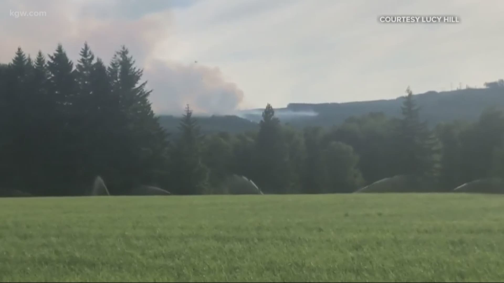 Wildfire near Mt. Hood now 85 acres