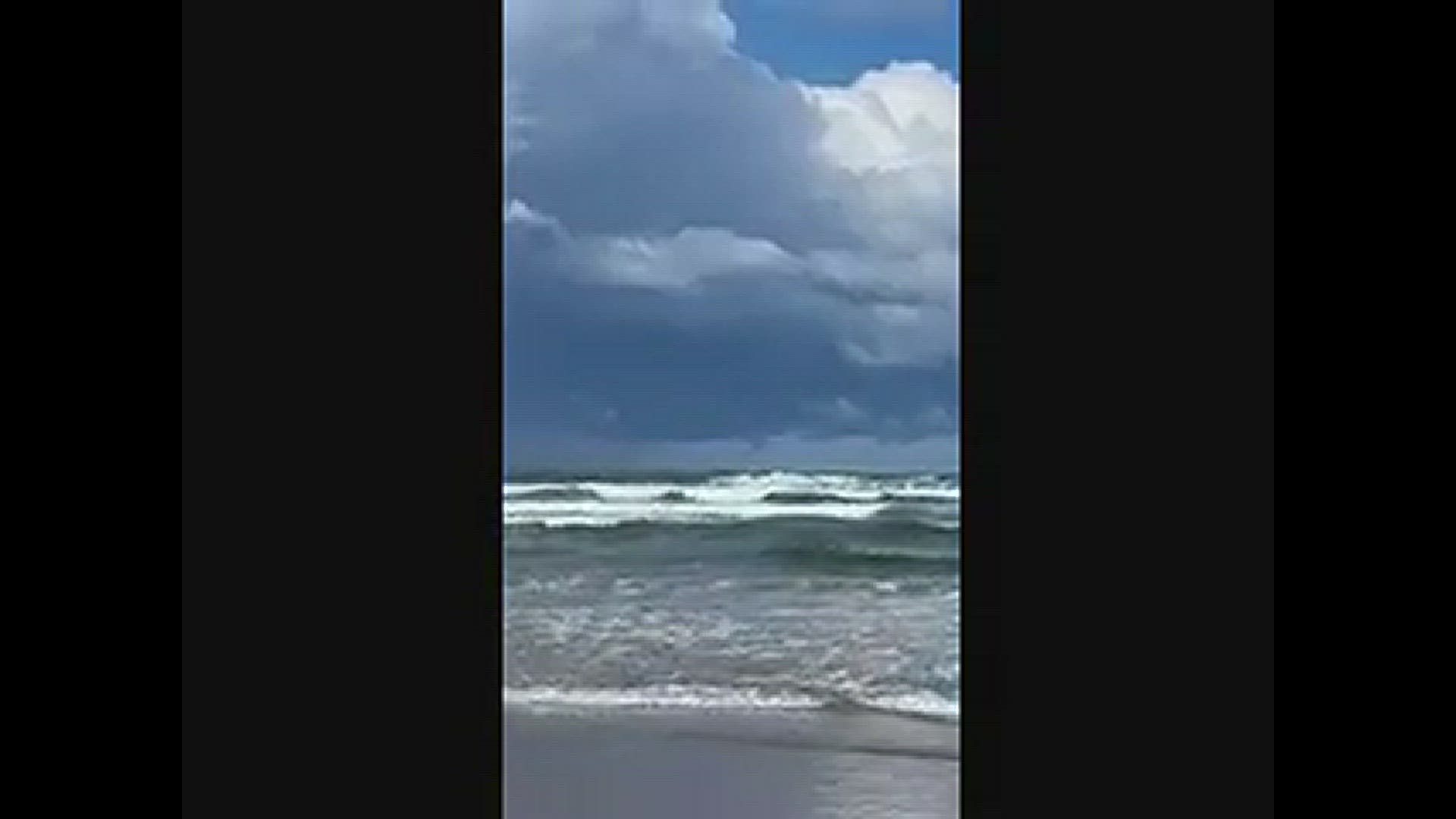 Another view of the water spouts, seen from Cannon Beach at around 10:20 a.m.
Credit: Jeff Galligan