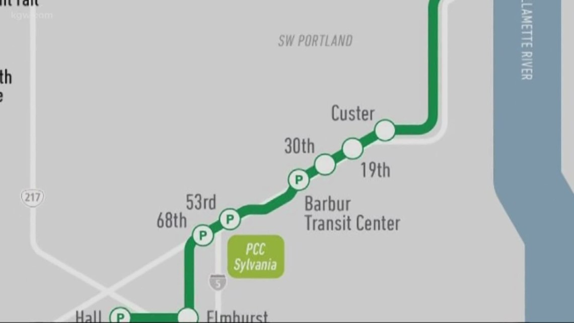Trimet Routes TriMet tours route for possible light rail | kgw.com
