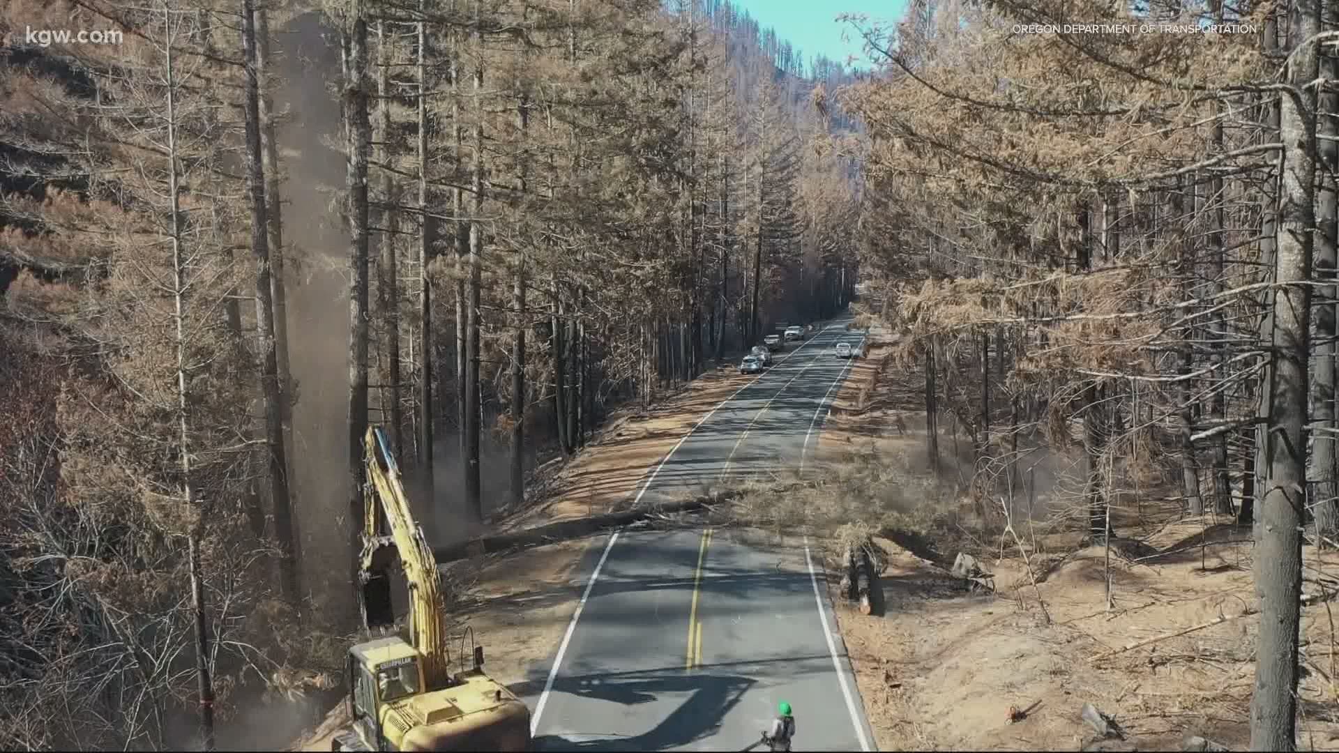 ODOT has reopened most of the Oregon roads impacted by September’s historic wildfires. Chris McGinness has the latest on the process.