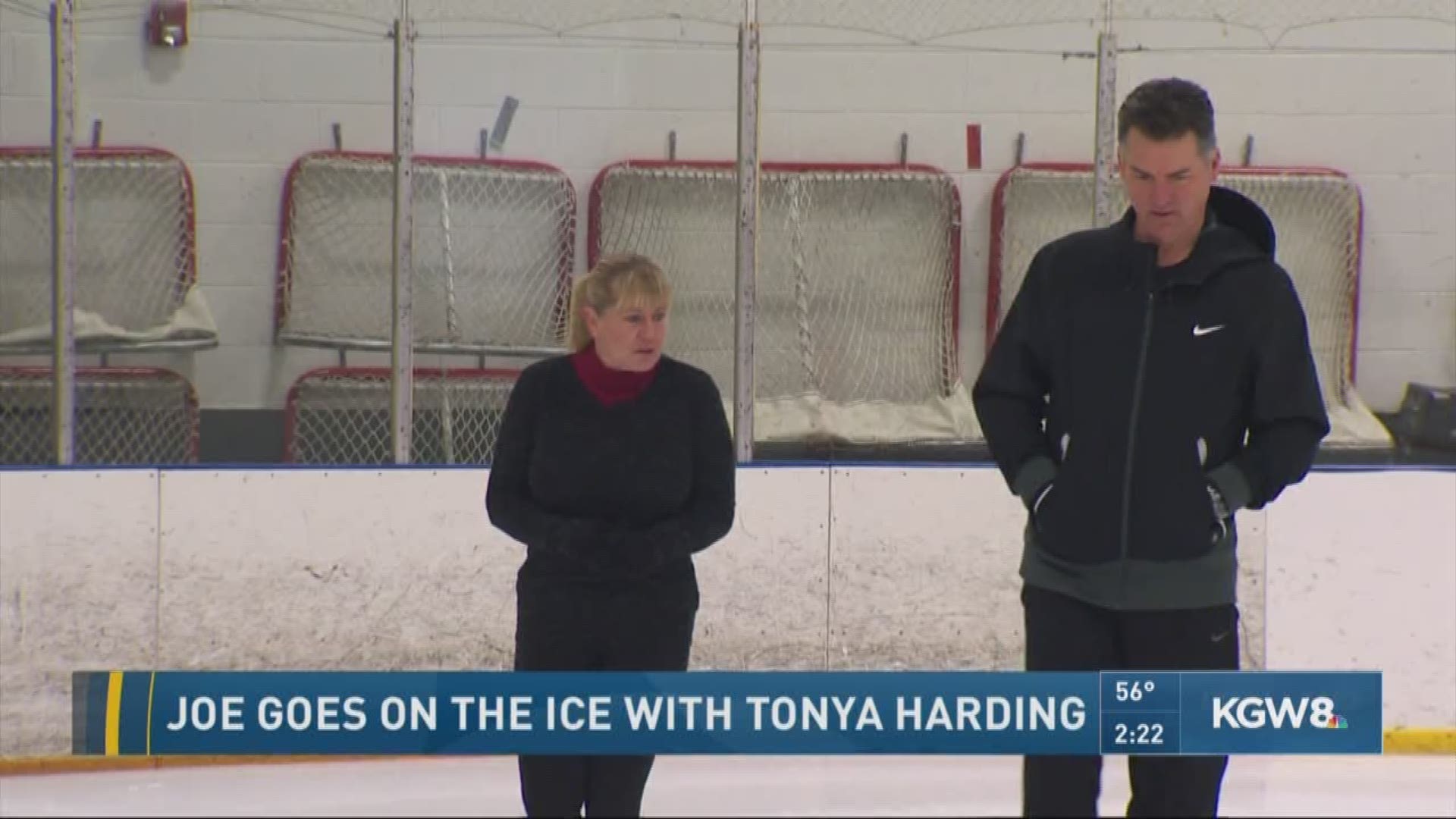 Joe Donlon met up with Tonya Harding, a Portland native, at a local skating rink she still skates at several times a week.