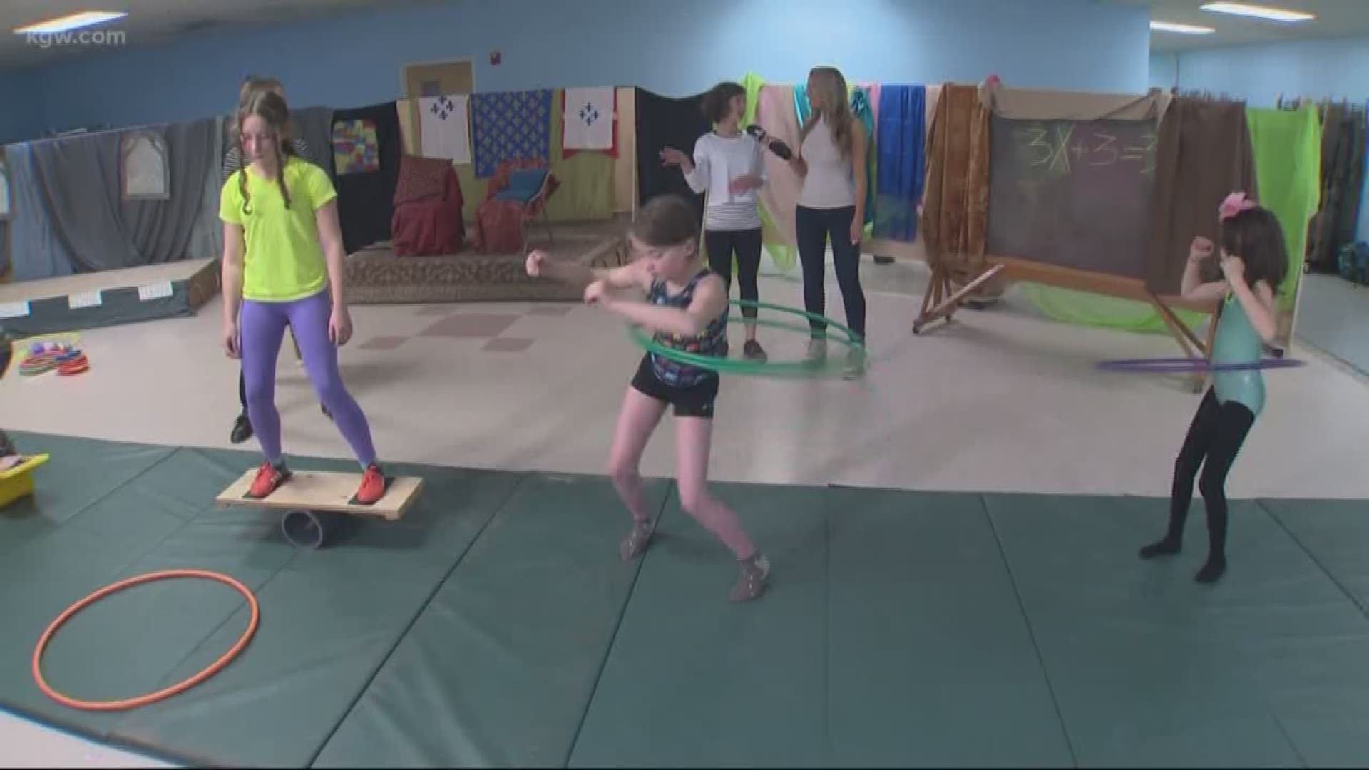 Getting kids active in after-school program.