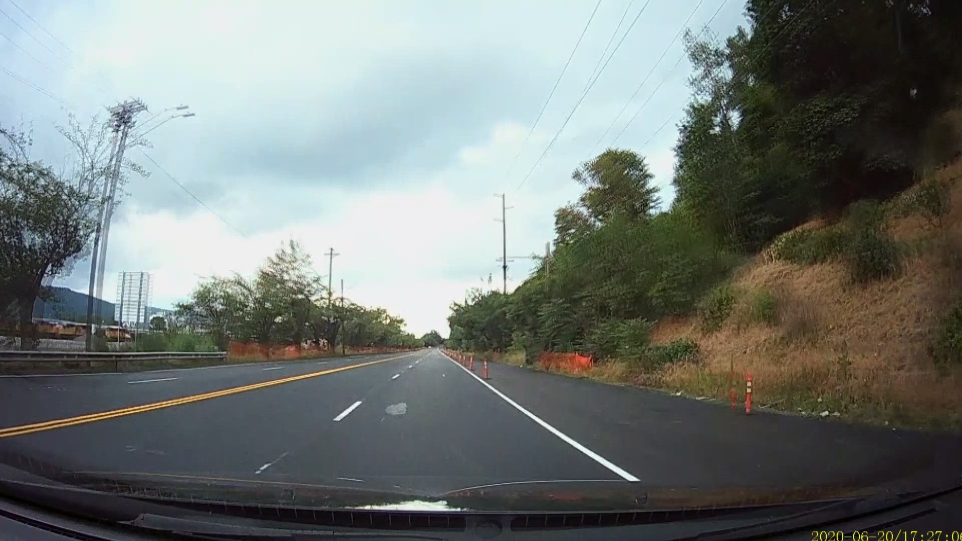 Freshly paved with new lane configurations, North Greeley Avenue has reopened