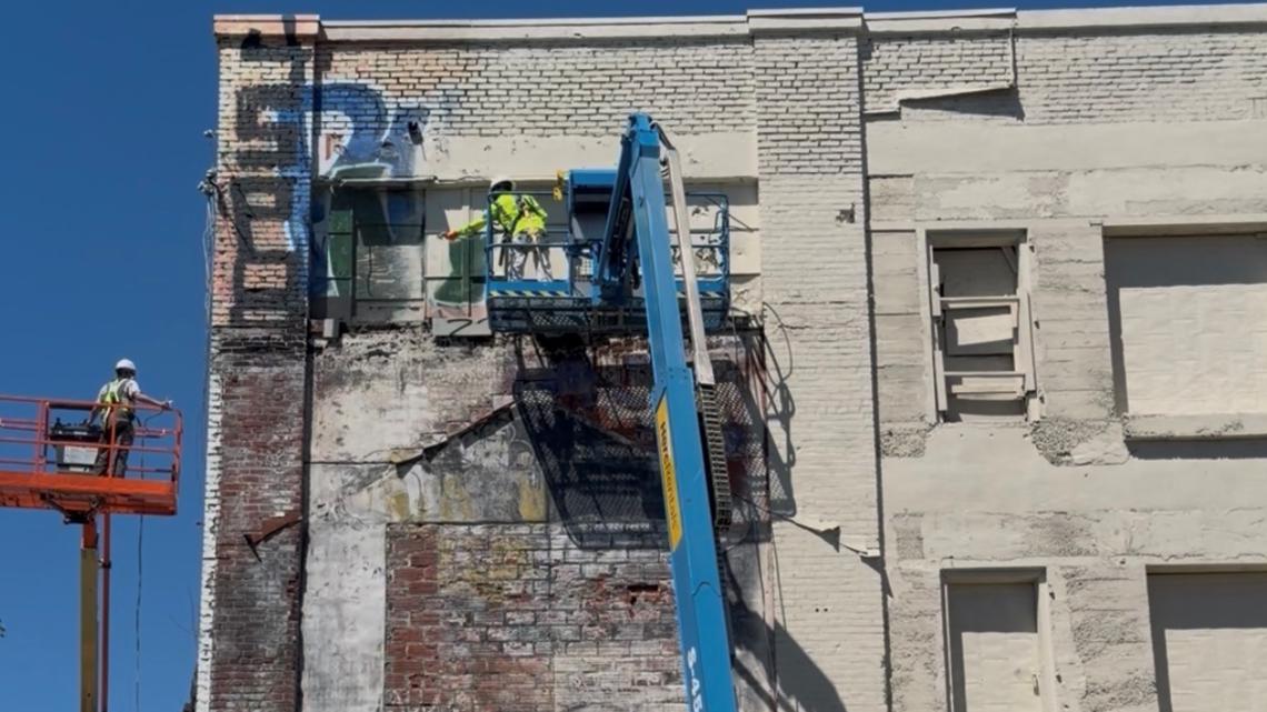 One of Portland's biggest eyesores, the old Gordon's Fireplace building, is getting a makeover