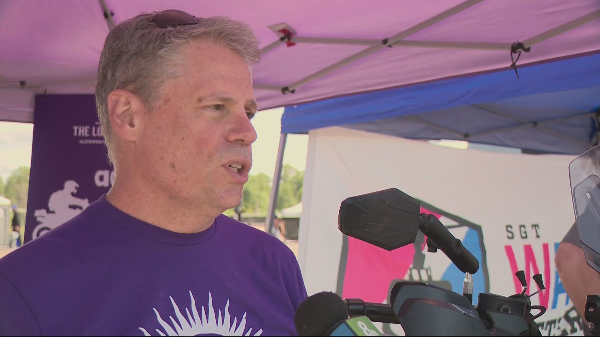 Mike Hall will ride 5,000 miles to honor his mom and raise $10K for the Alzheimer’s Association.