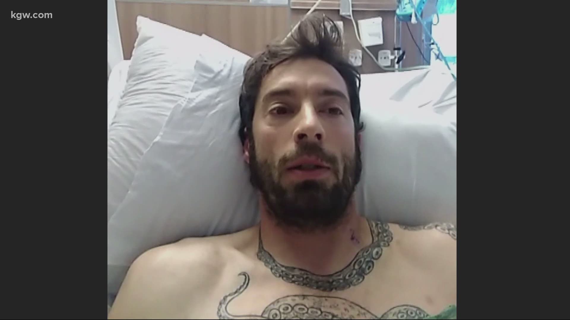 A Portland cyclist says he was shot by an angry driver on the road.
