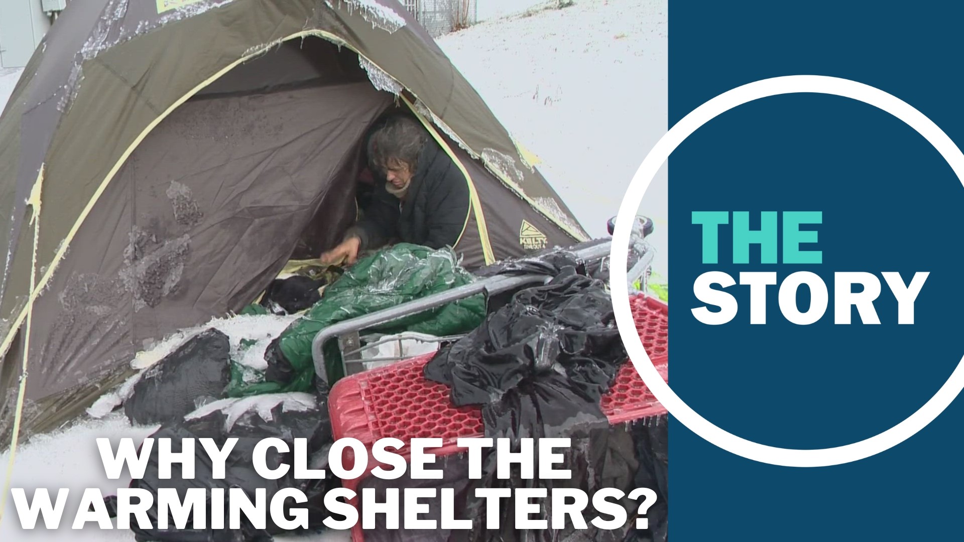 An overnight warming shelter in Clackamas County was the only one still open in the tri-county area as of Friday. Most shelters closed days ago.