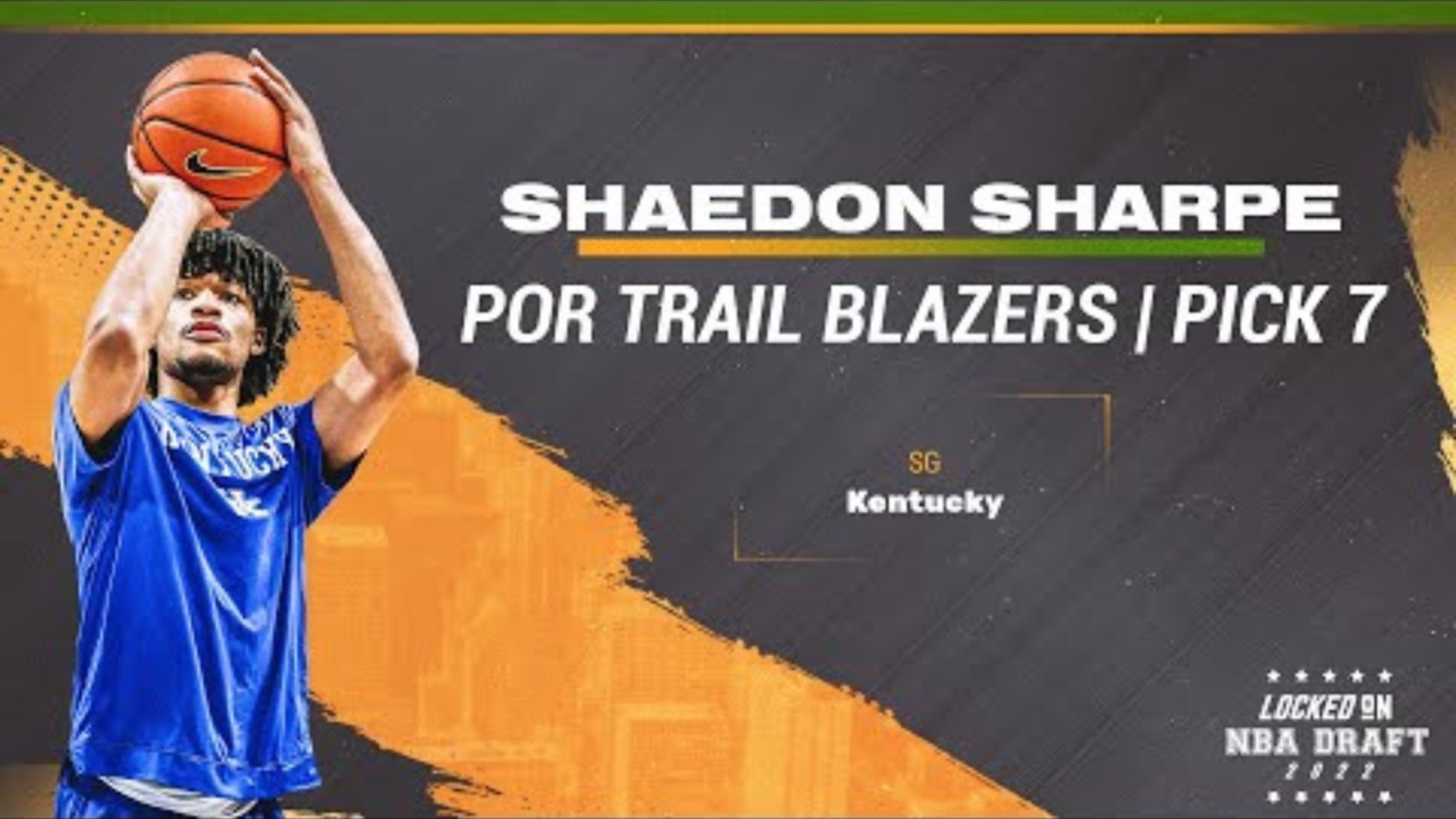 The Portland Trail Blazers selected Shaedon Sharpe with the seventh overall pick in the 2022 NBA Draft. Mike Richman discusses the selection.