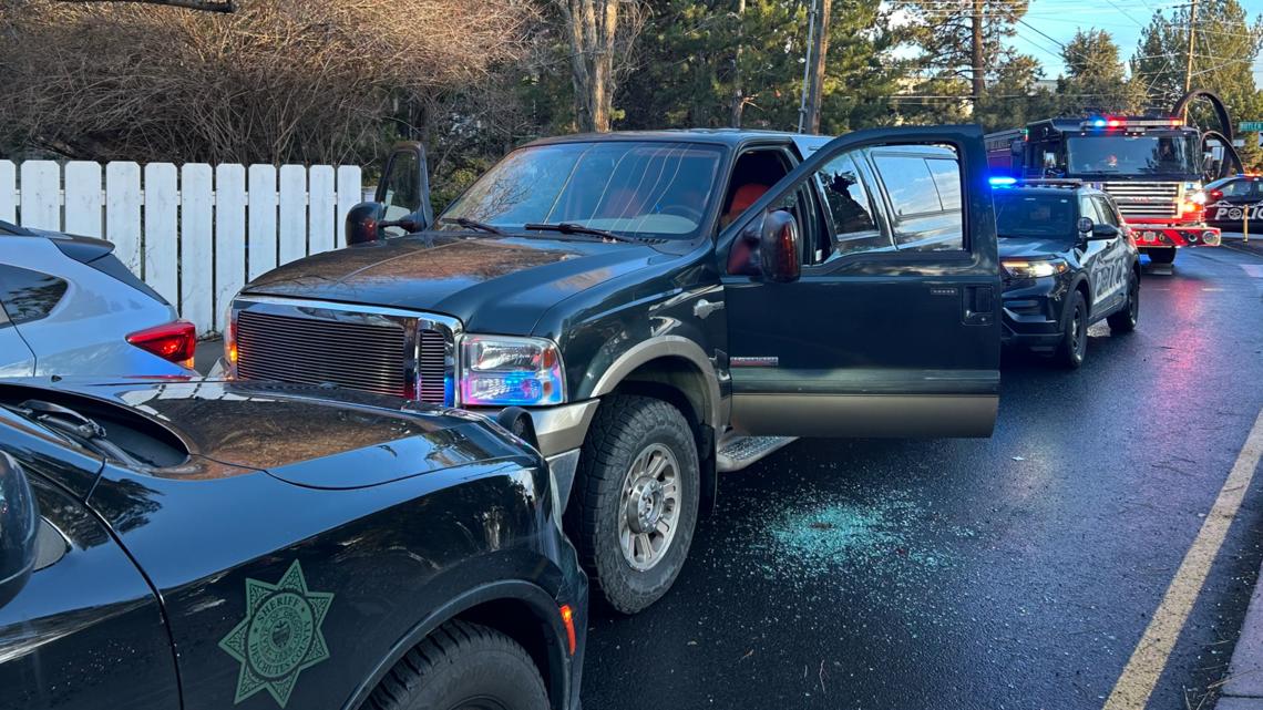 Portland man arrested after crashing stolen truck, passing out behind wheel in Bend