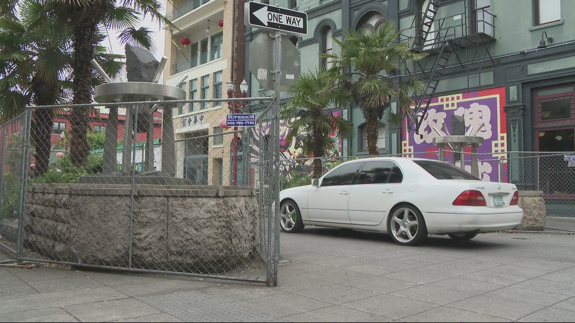 Portland’s Old Town has been a hot spot for those addicted to fentanyl. Crowds of people often use the Chinese sculpture as a base to hang out and do drugs.