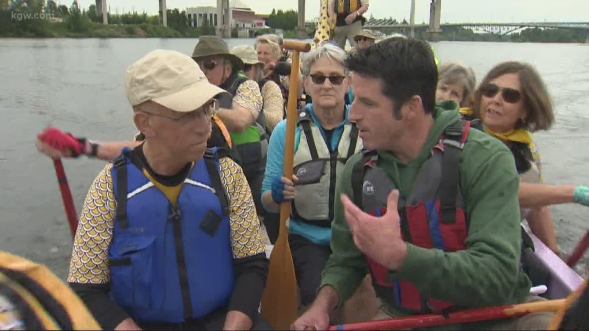 The Golden Dragons have been around two decades. The paddlers average 70-years-old but they'll take on all ages. They will join paddlers in the Rose Festival Dragon Boat races.