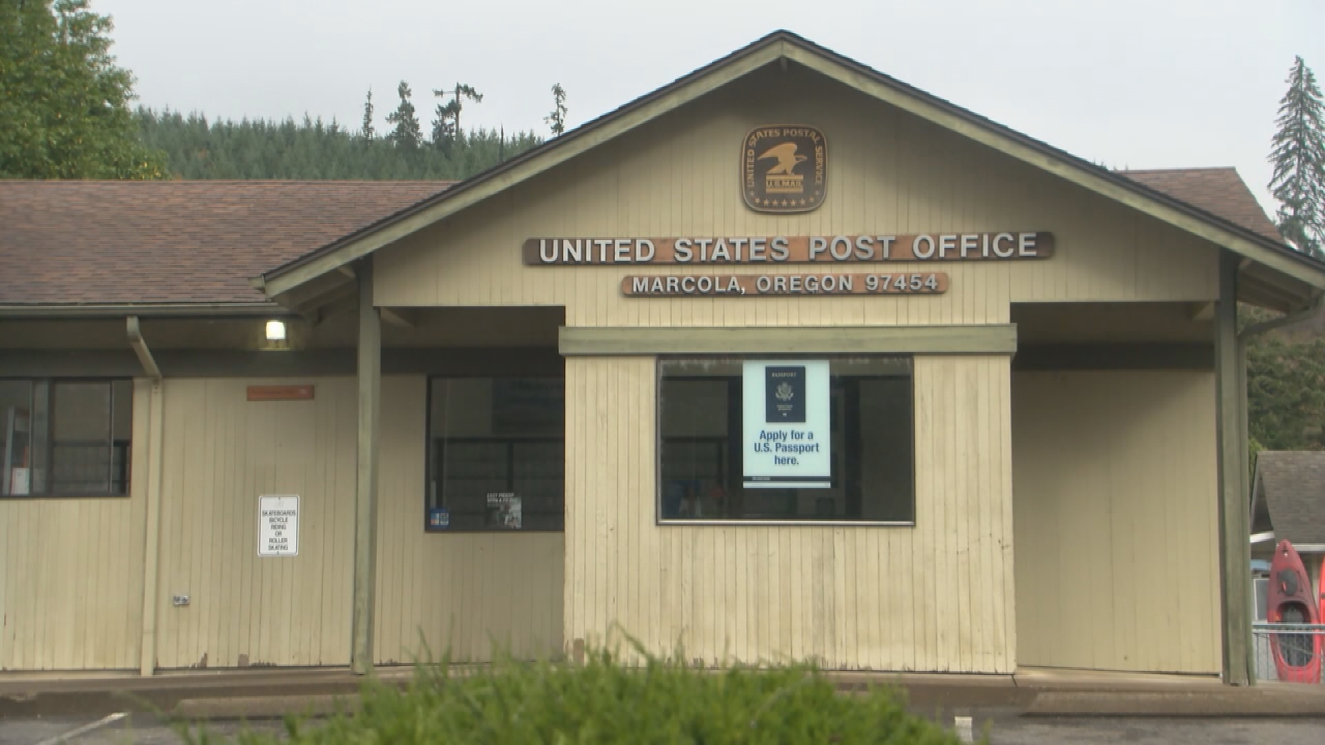 The break-in at the main Marcola post office in Lane County does not appear to have anything to do with the election, according to the county.