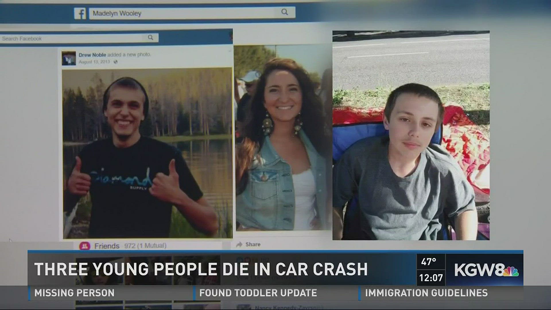 Three young people die in car crash