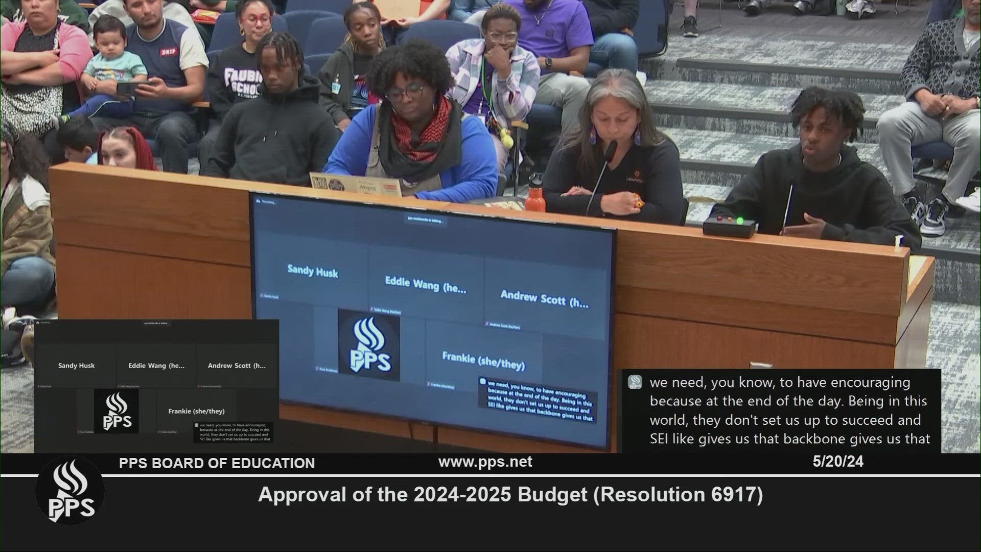 The board voted to approve budget cuts for the upcoming school year as well as restore funding to "equity programs."