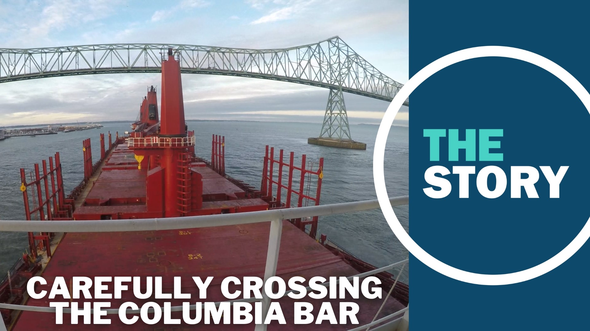 Every day, Columbia River Bar Pilots guide massive cargo ships and tankers between the Pacific Ocean and the Columbia River, negotiating the Astoria bridge.