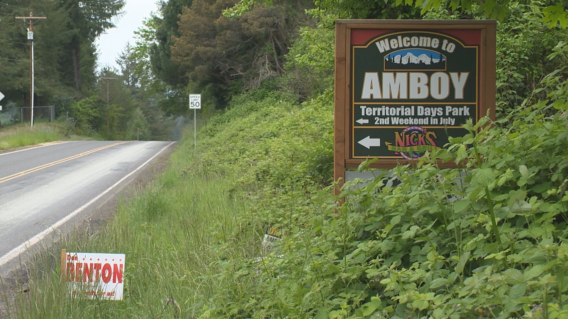 How did Amboy in Washington state get its name?