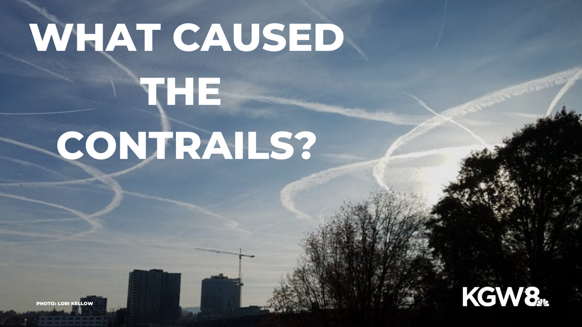 KGW chief meteorologist Matt Zaffino explains what caused the contrails over Portland on Friday, and why they were visible for so long overhead.