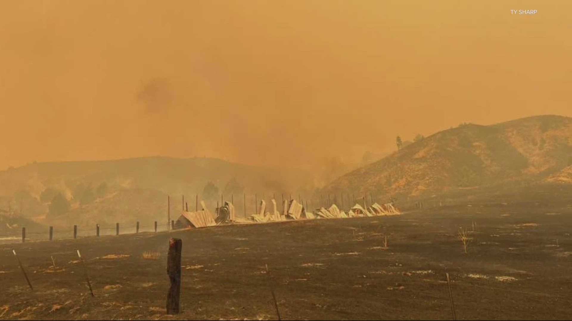 Ranchers say they've lost a lot of grazing land and timber, with nearly 600 firefighters working to suppress the mega fire.