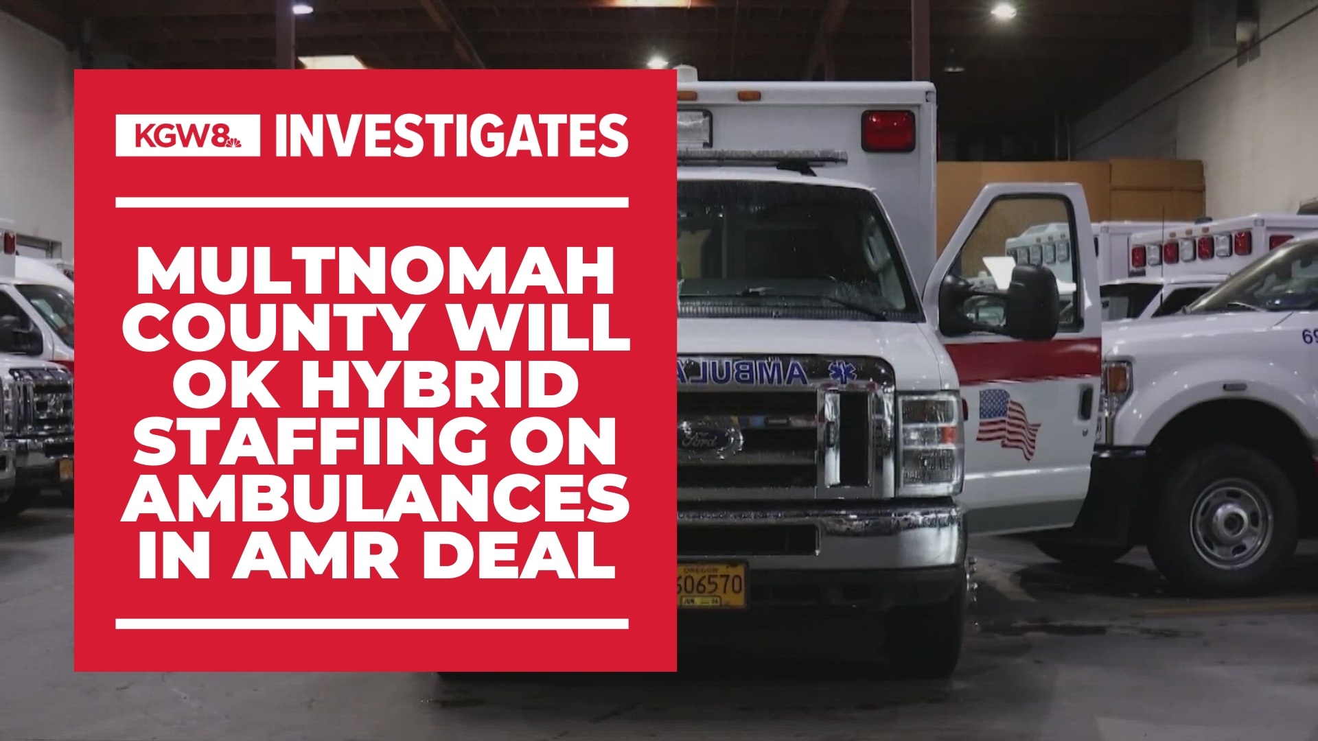 If AMR meets county benchmarks, it could staff some ambulances with one paramedic and one EMT instead of two paramedics.