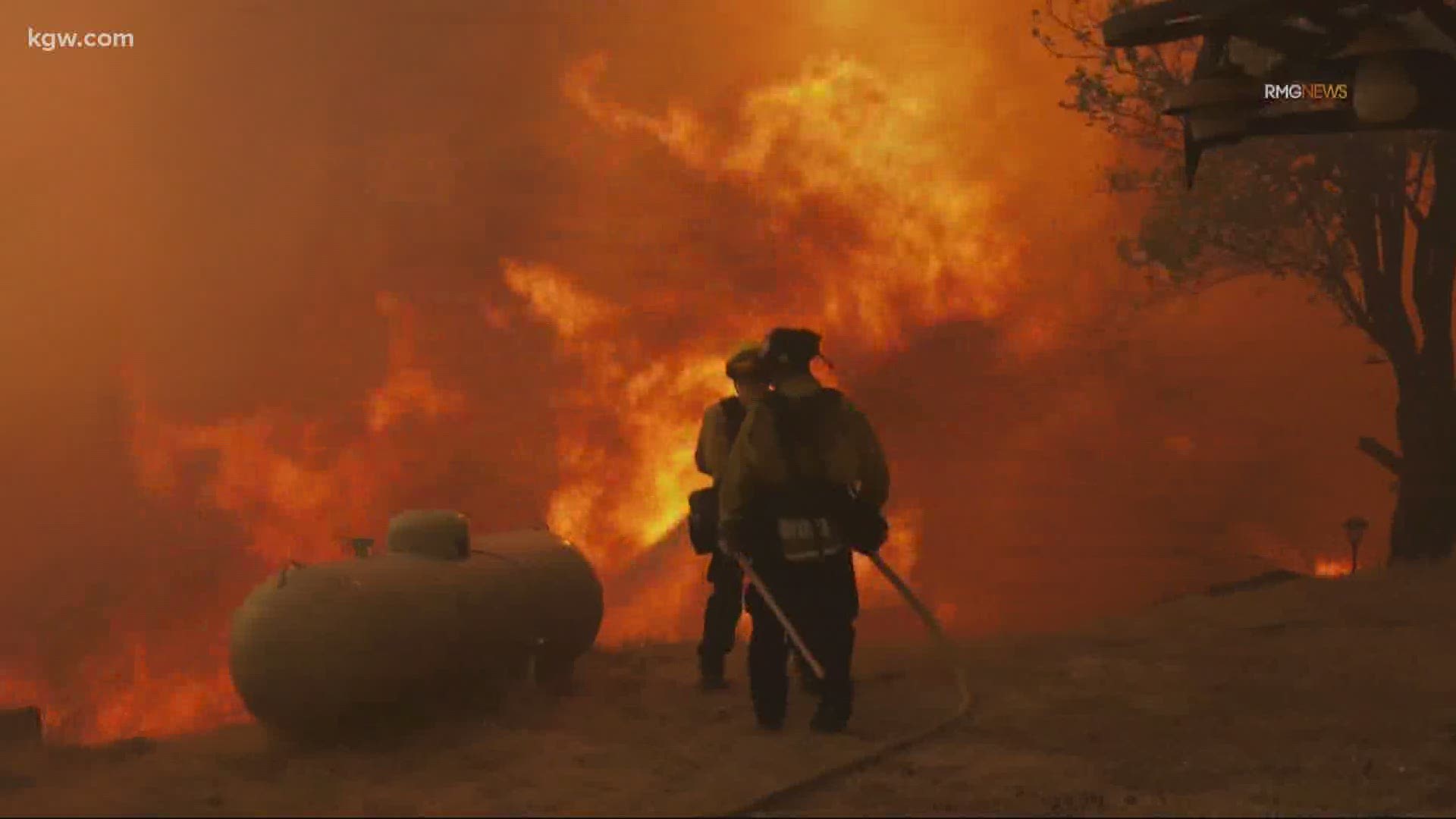 Red Cross volunteers from Portland have headed to California to help families who lost everything.