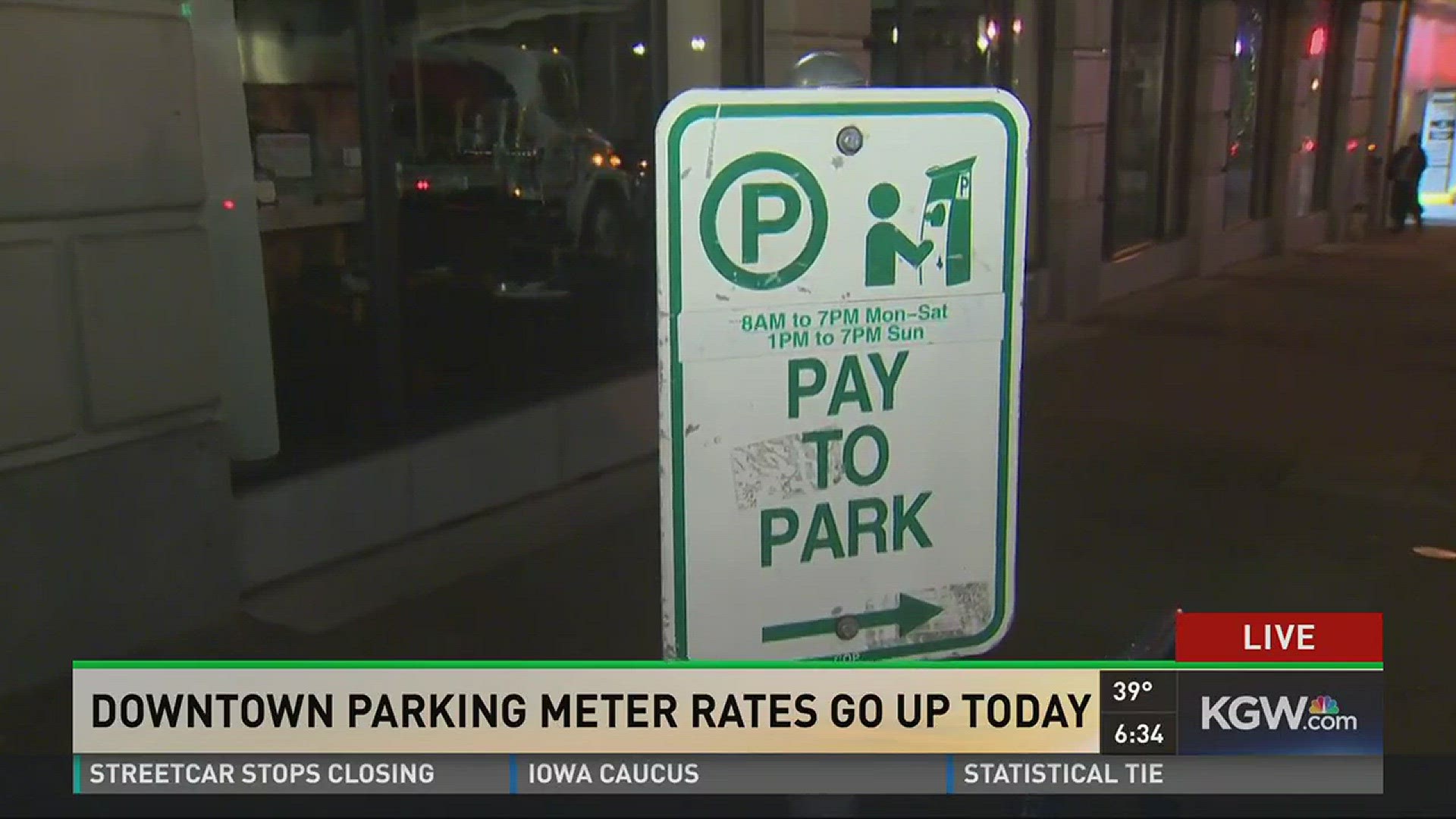 Portland parking meter rates increasing Monday kgw