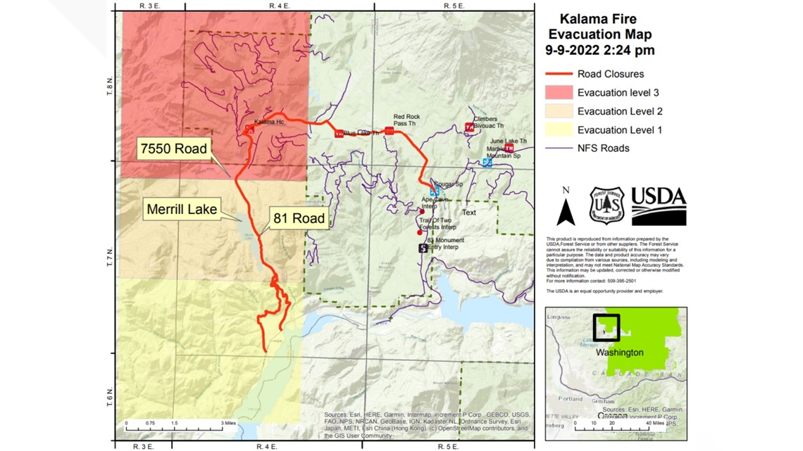 Level 3 (Go Now) evacuations for Kalama Fire in Cowlitz County - Vimarsana News
