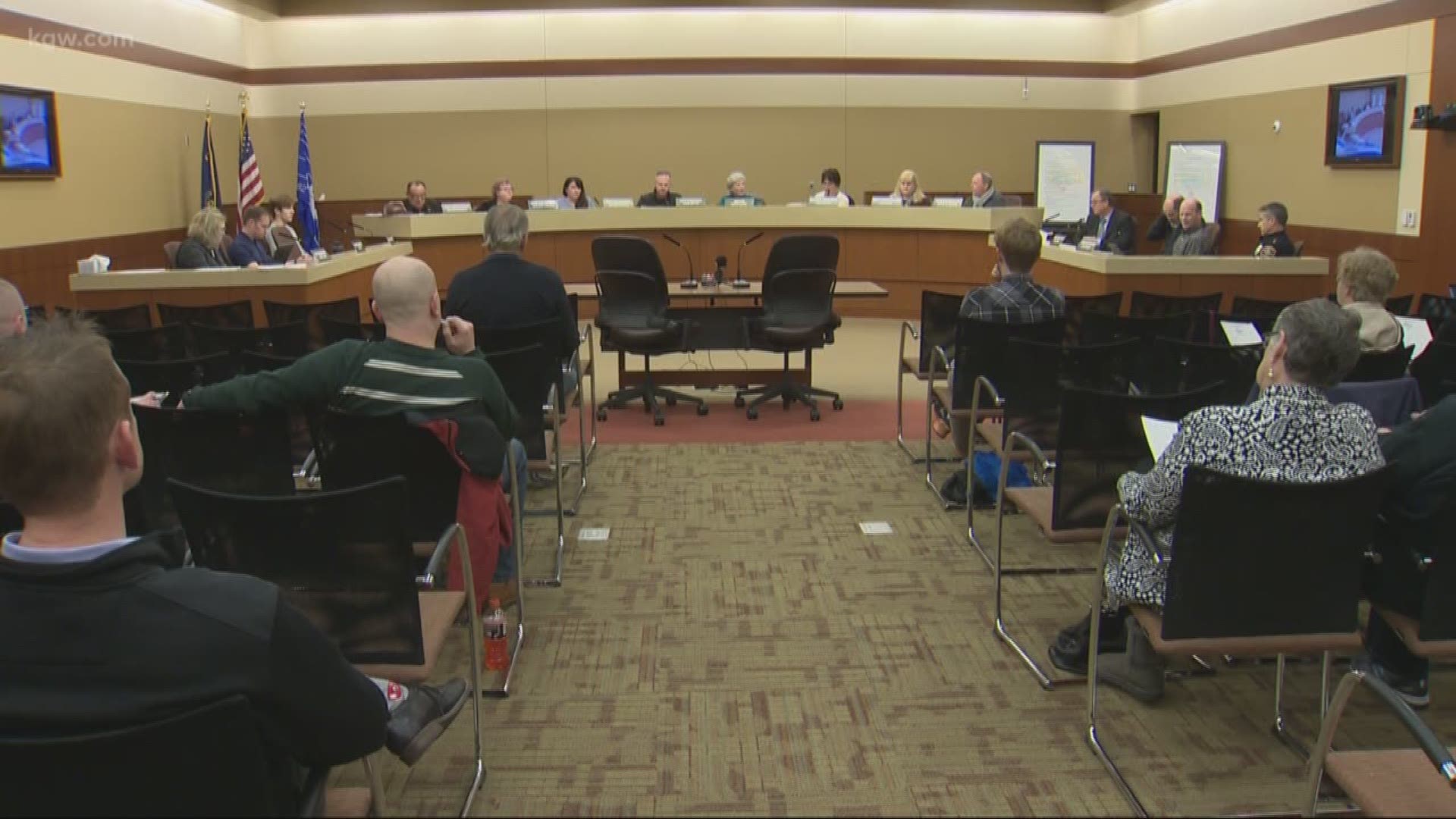 The Keizer City Council voted unanimously to adopt an ordinance banning camping on sidewalks and public property.