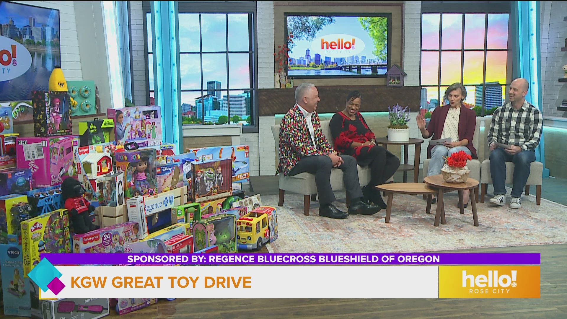 KGW Great Toy Drive kickoff with Kairos PDX