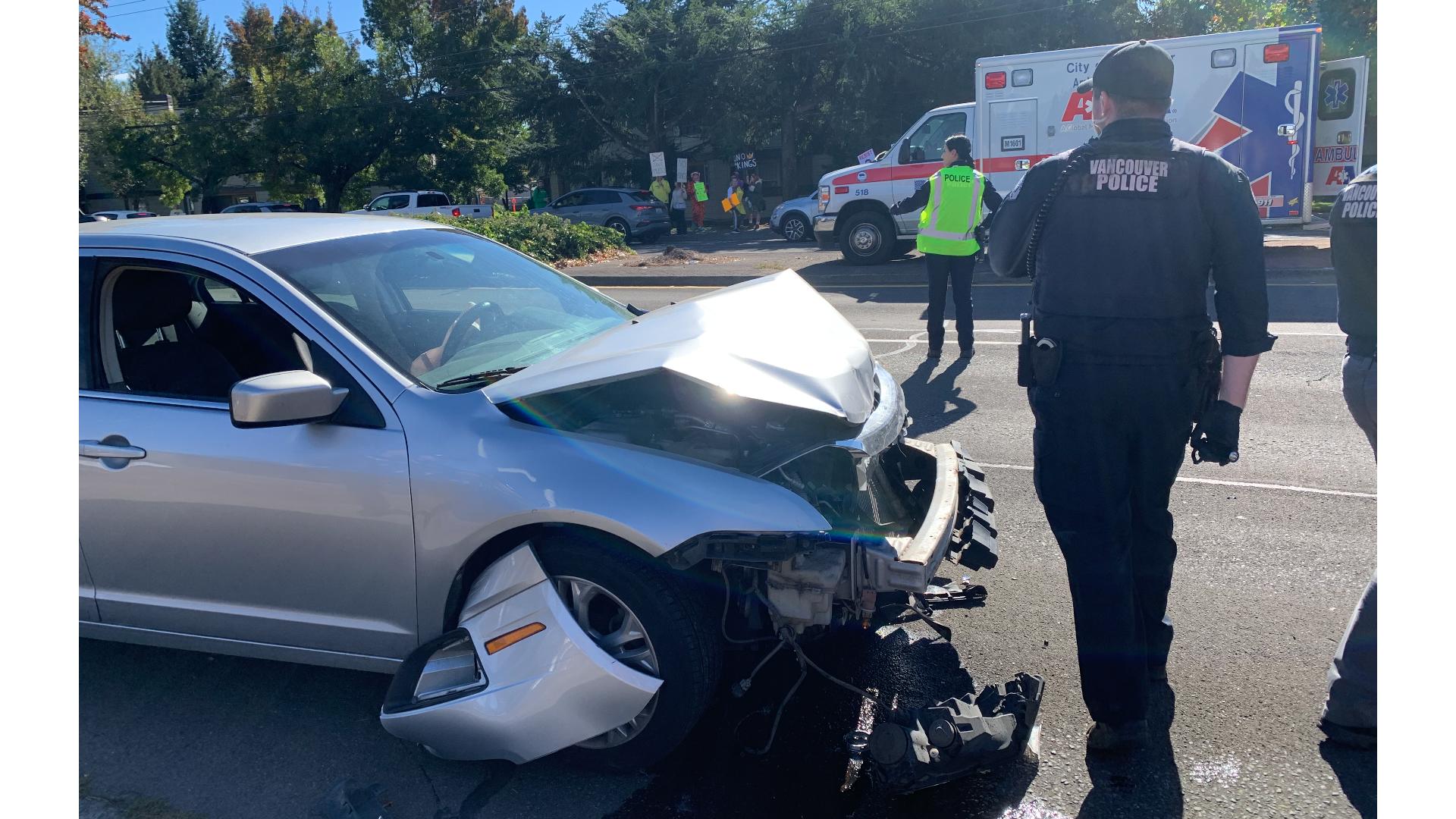 Driver arrested in suspected DUI crash near Vancouver 'No Kings ...
