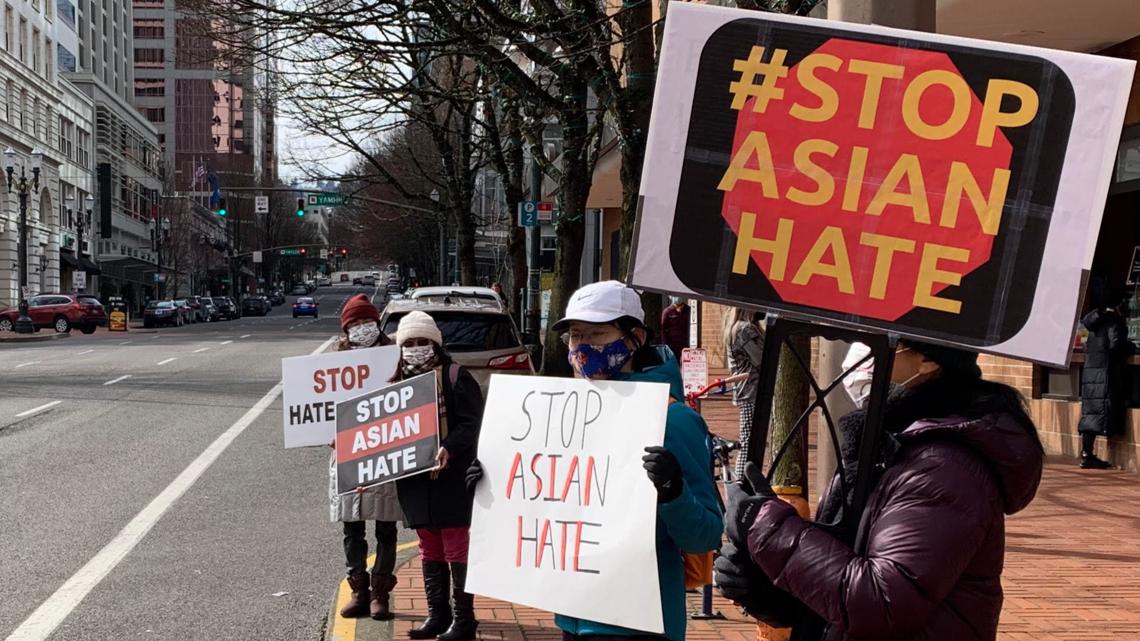 Stop Asian Hate Rallies Across Oregon Shining A Light On Racism Aimed At Asian Americans Kgw Com