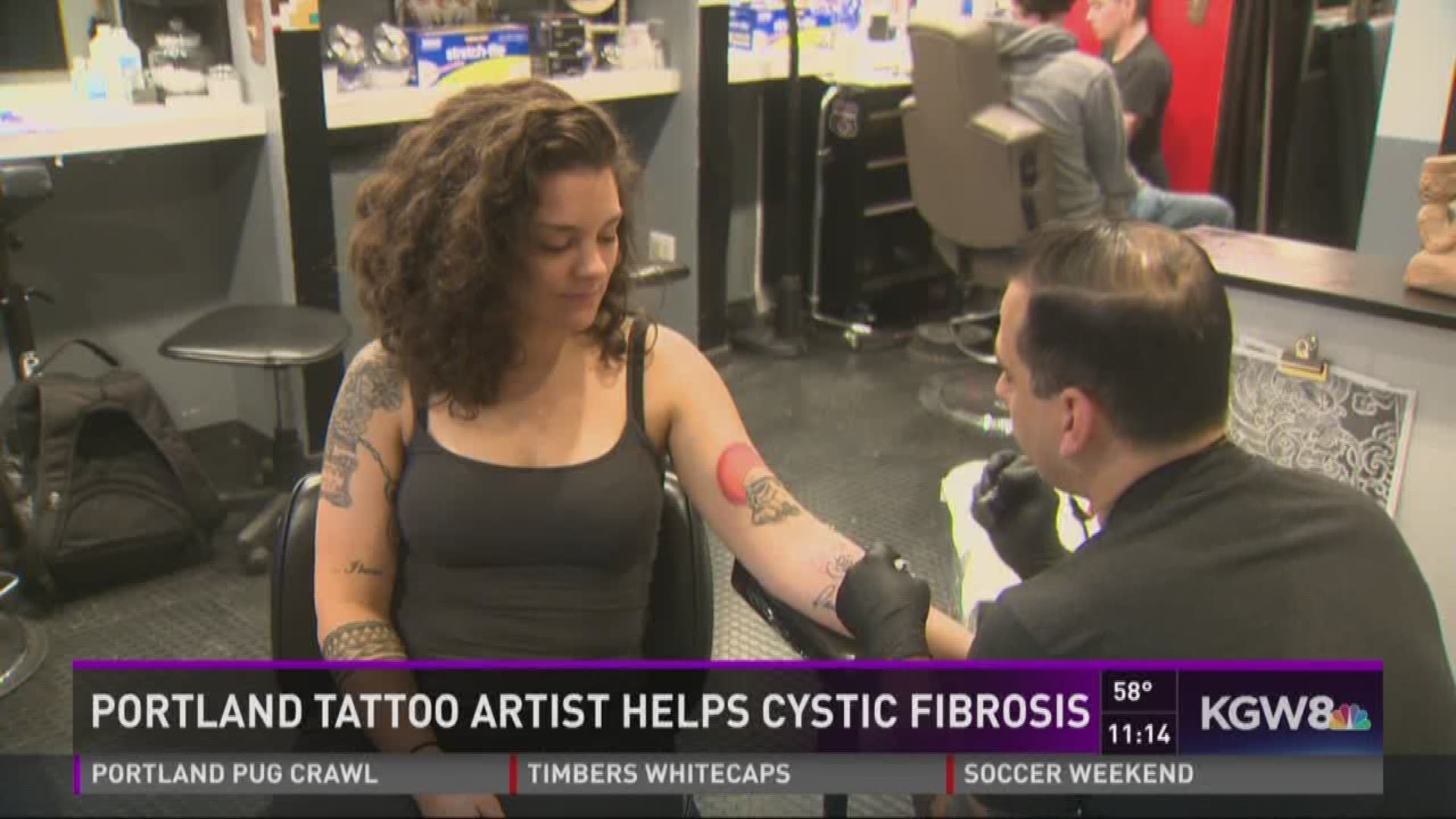 Portland tattoo artist works cystic fibrosis cure