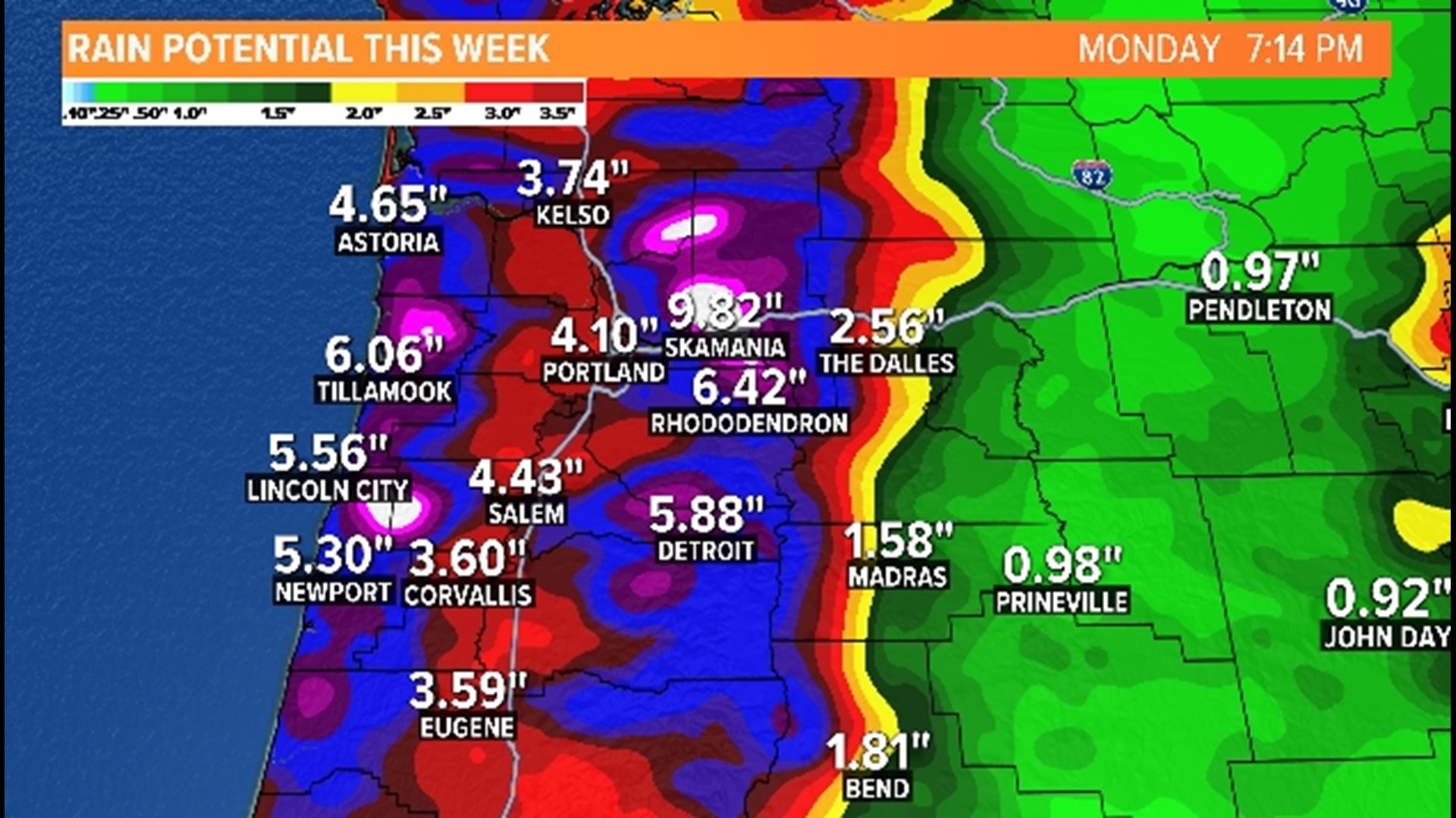 Portland weather atmospheric rivers bring rain