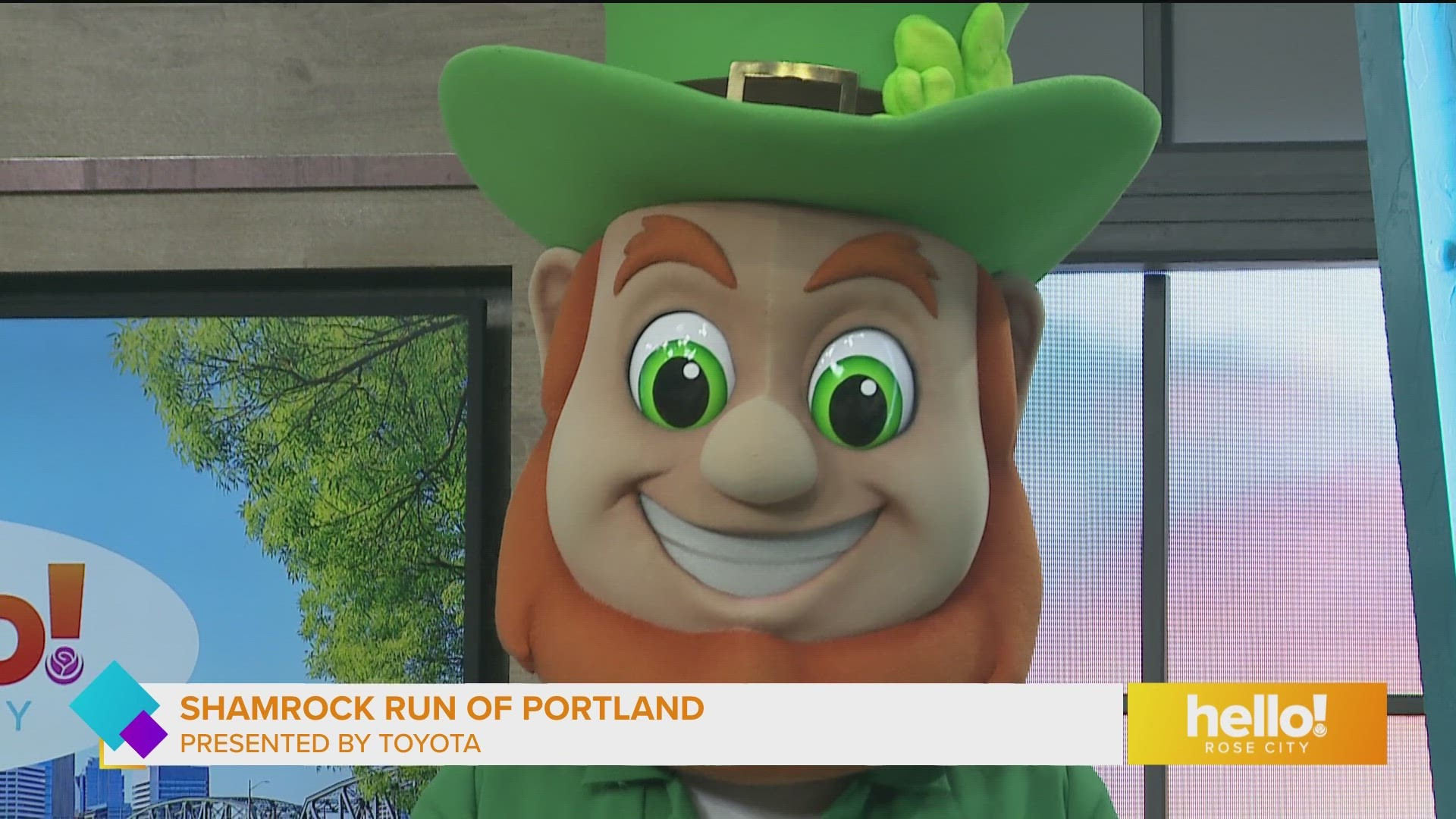 Liam the Leprechaun gets us pumped up for this Sunday's run