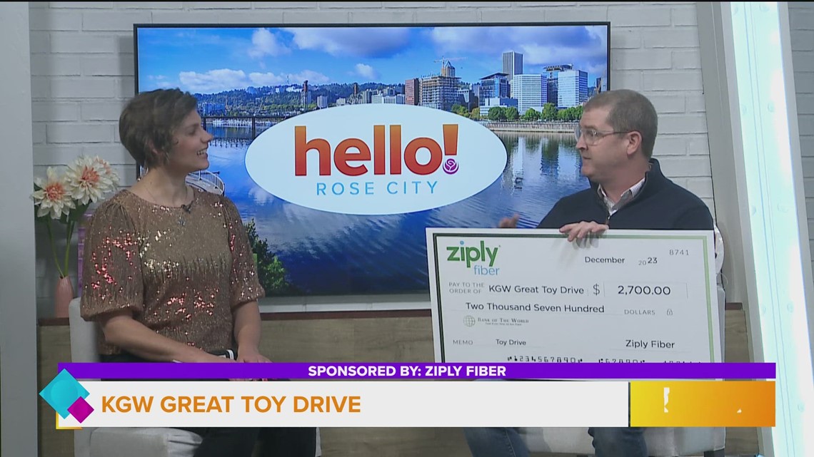 A generous donation to the KGW Great Toy Drive