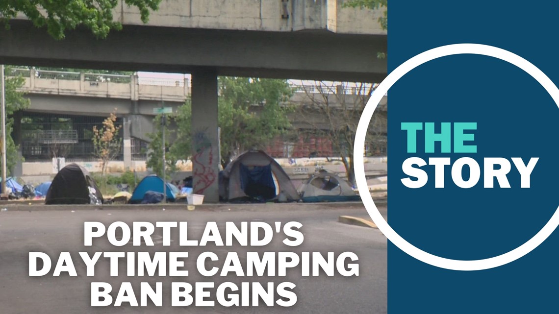 Portland's daytime ban on homeless camps has begun, but enforcement is ...
