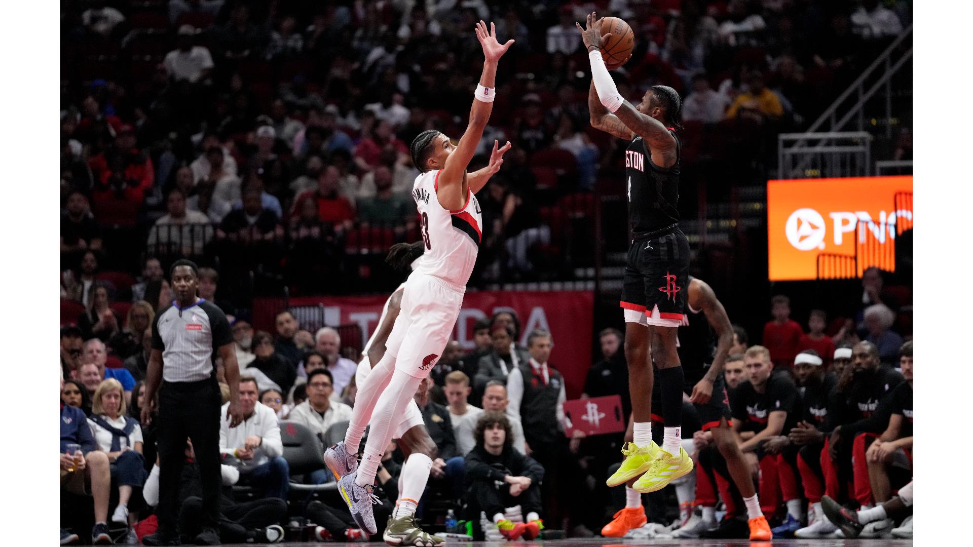 Go Irvin Rockets Rockets go past the Trail Blazers, 116-88 | kgw.com